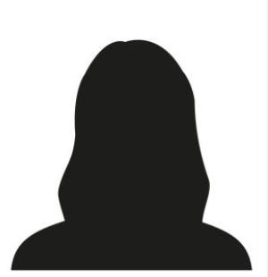 portrait d'une femme avec des cheveux long illustré sous la forme d'une ombre noire sur un fond blanc